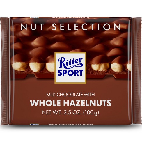 瑞特斯波德 全榛子牛奶巧克力 | Ritter Sport Whole Hazelnuts Milk Chocolate 100g