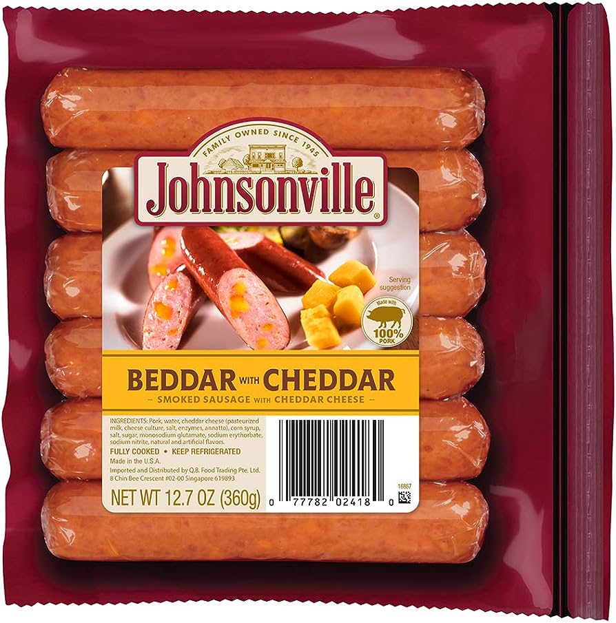 尊乐牌 百搭车达肠 | Johnsonville Beddar With Cheddar Smoked Sausages 360g