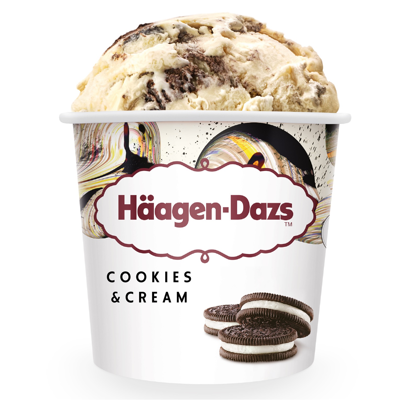 哈根达斯 曲奇香奶冰淇淋 | Haagen-Dazs Cookies and Cream Ice Cream 	473ml