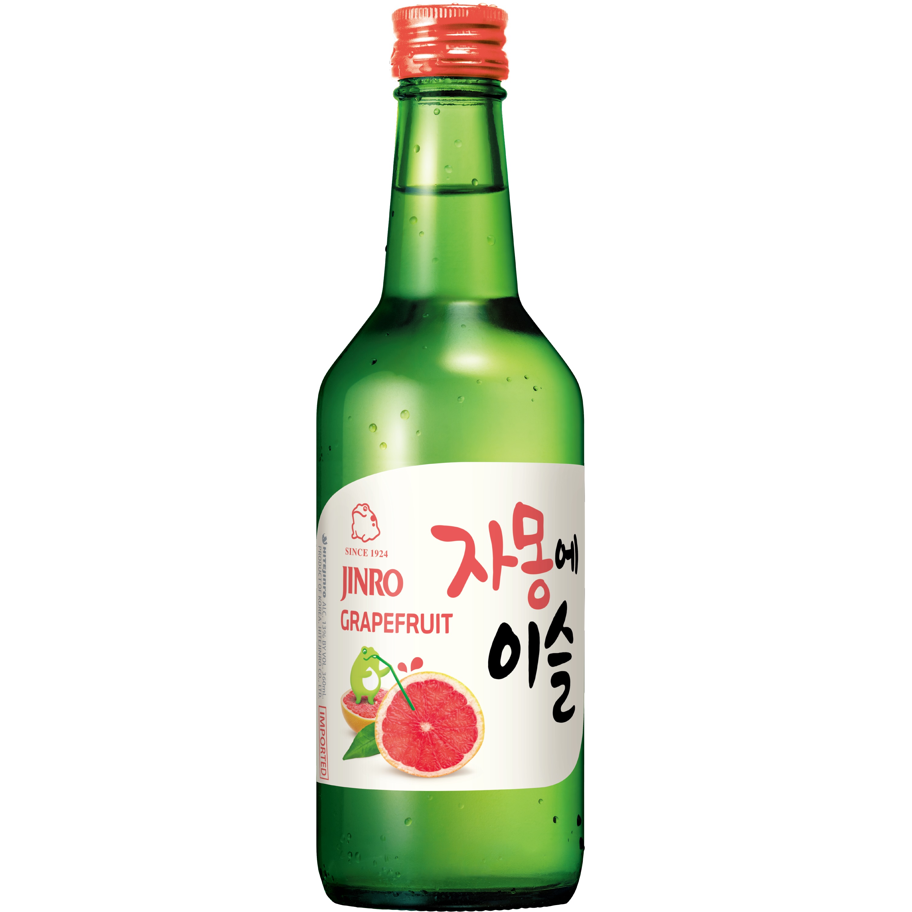 真露烧酒 西柚果味 | Jinro Grapefruit Bottle Soju 360ml