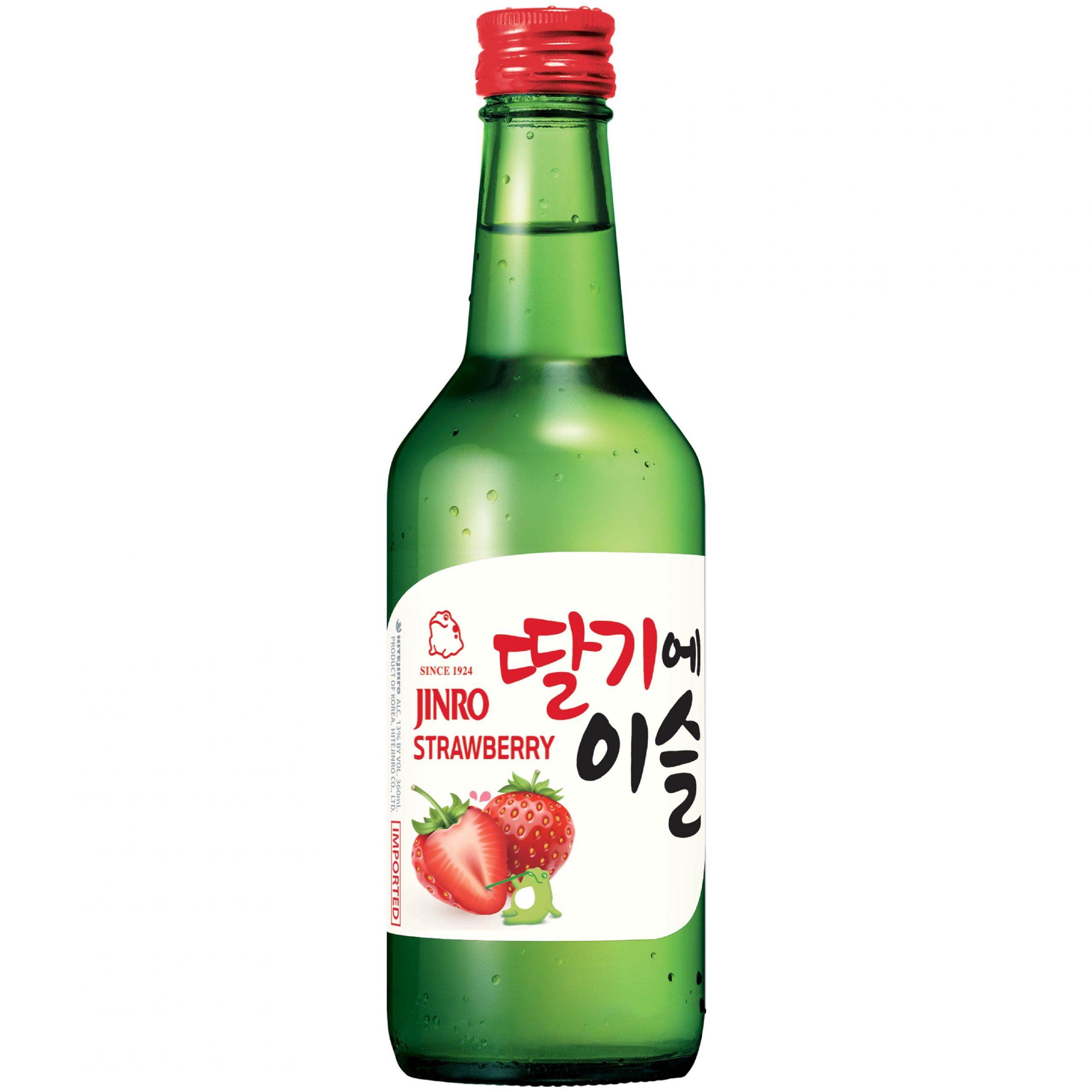 真露烧酒 草莓果味 | Jinro Strawberry Bottle Soju 360ml