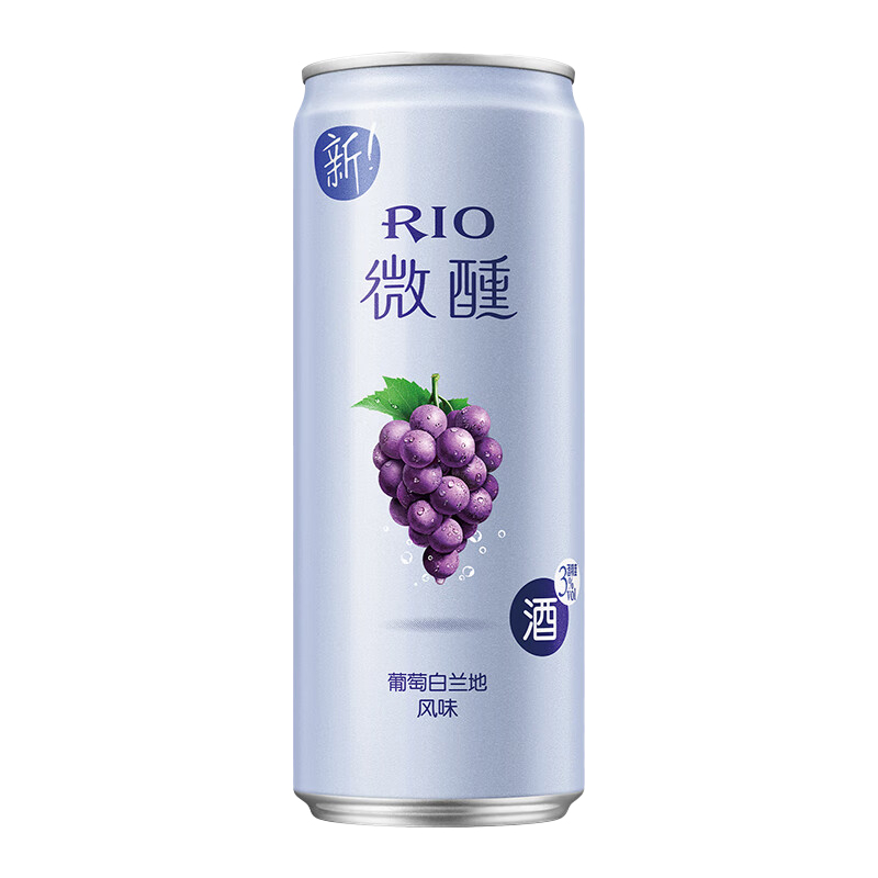 锐奥 微醺 葡萄白兰地 | Rio 3% Light Cocktail Grape+Brandy  330ml