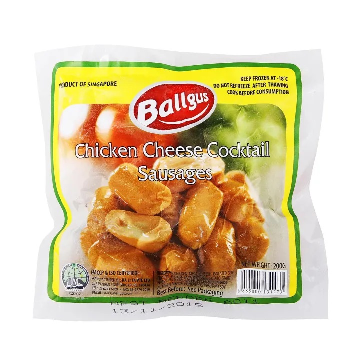 Ballgus 芝士鸡肉小香肠 | Ballgus Chicken Cheese Cocktail Sausages 200g