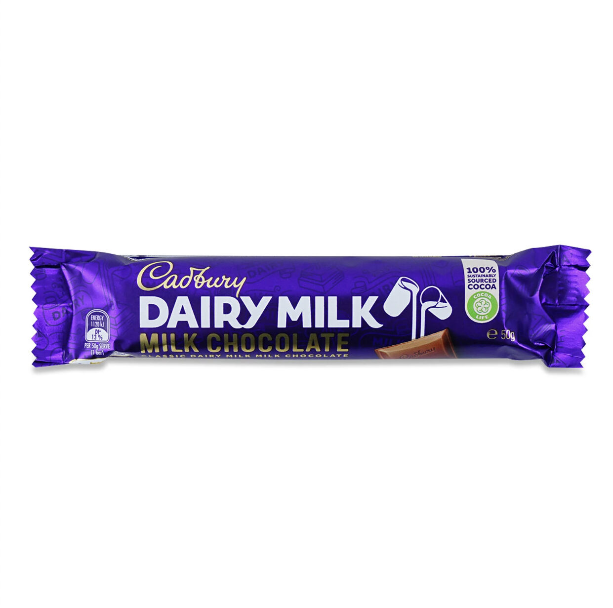 吉百利 牛奶巧克力 | Cadbury Dairy Milk Chocolate Plain Chocolate 	50g