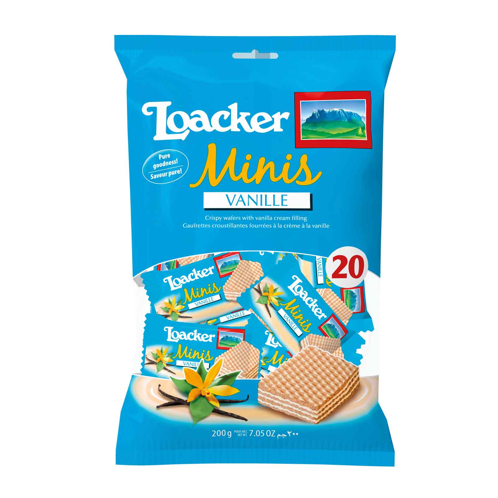 莱家 香草味迷你威化饼干 | Loacker Minis Vanille Wafers 20 x 10g