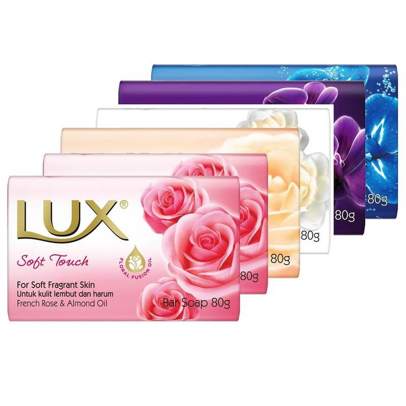 力士香皂 综合香氛 六块 | LUX 5 Colour Mix Beauty Bar Soap 6 x 80g