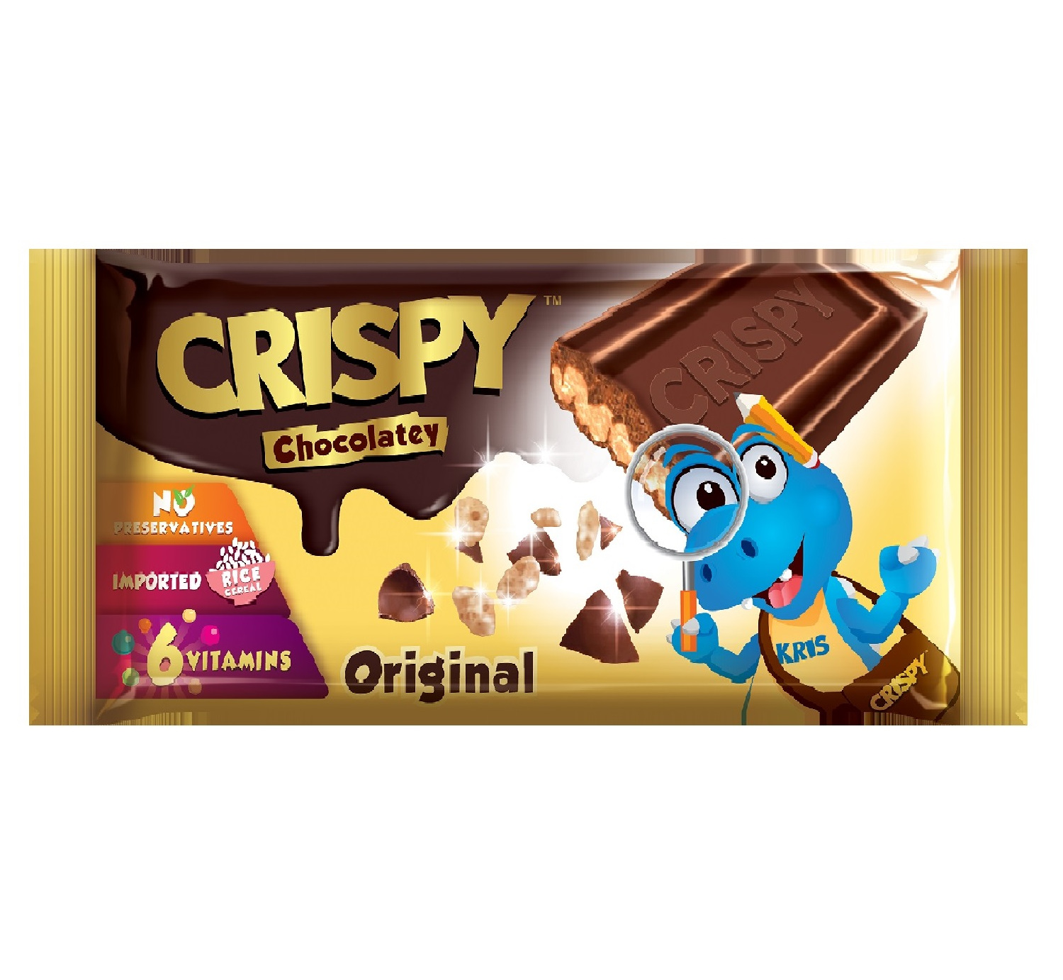 趣脆米 原味脆米巧克力 | Crispy Chocolatey Rice Cereal  35g