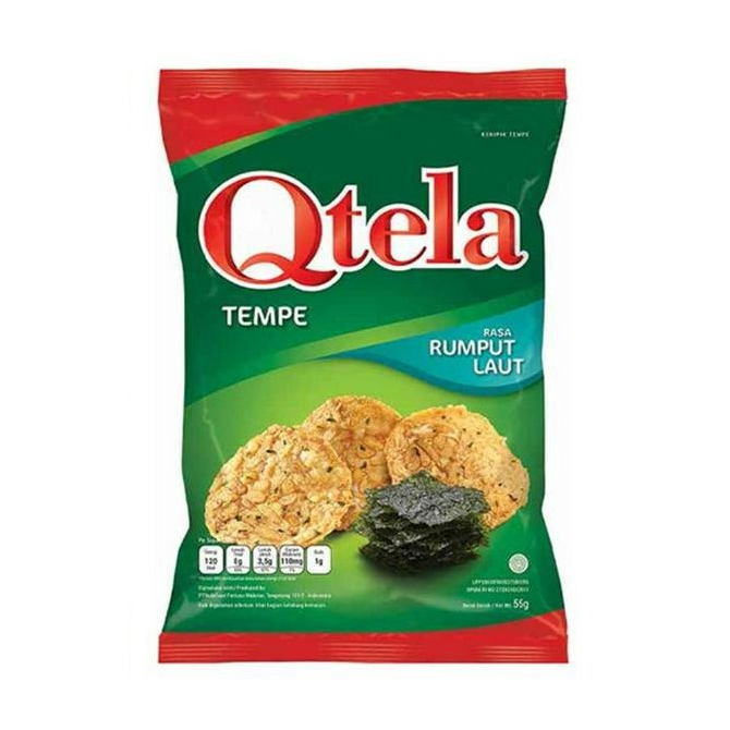 Qtela Seaweed Tempe Chips 55g