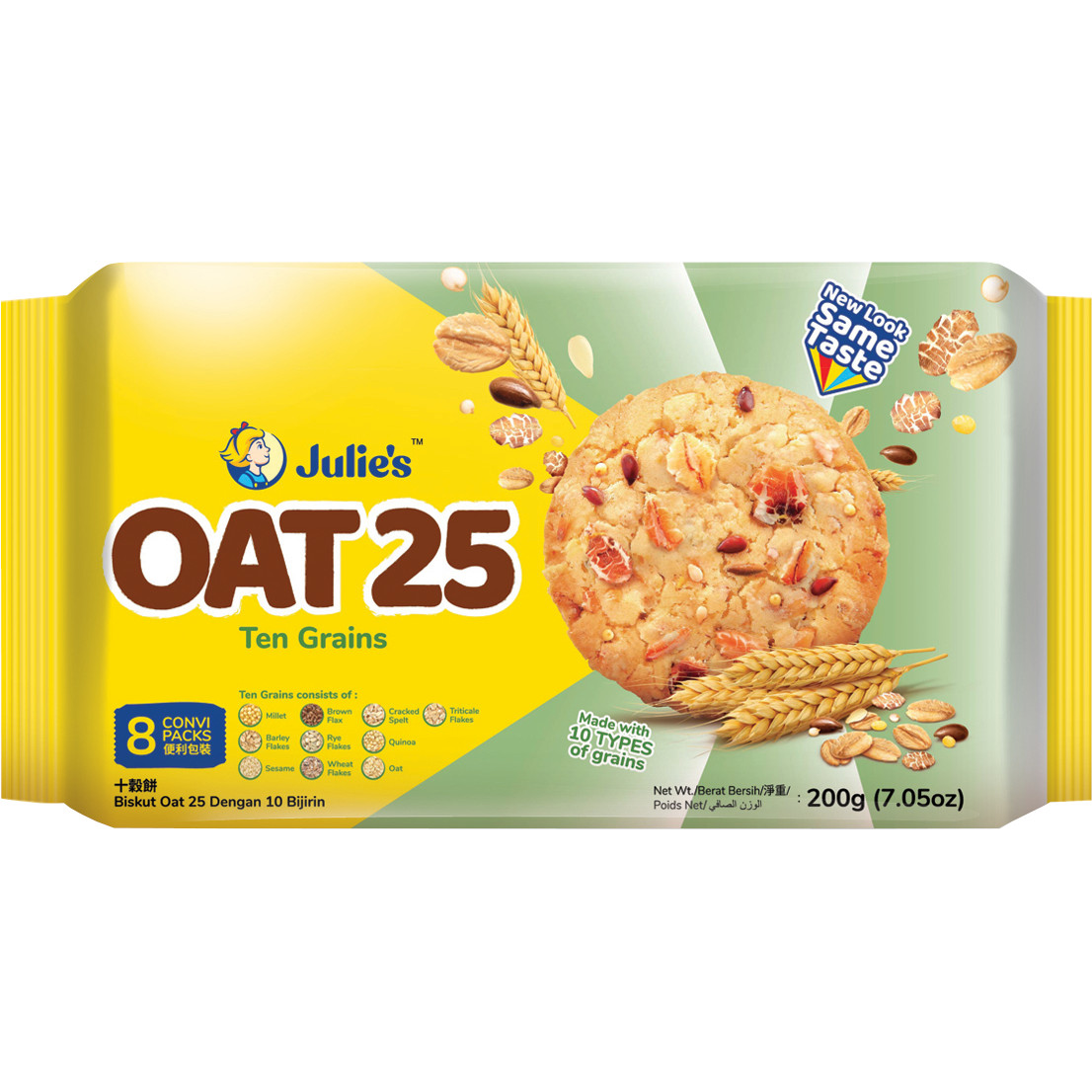 茱蒂丝 十谷燕麦饼干 | Julie's Oat 25 Ten Grains Cookies  200g