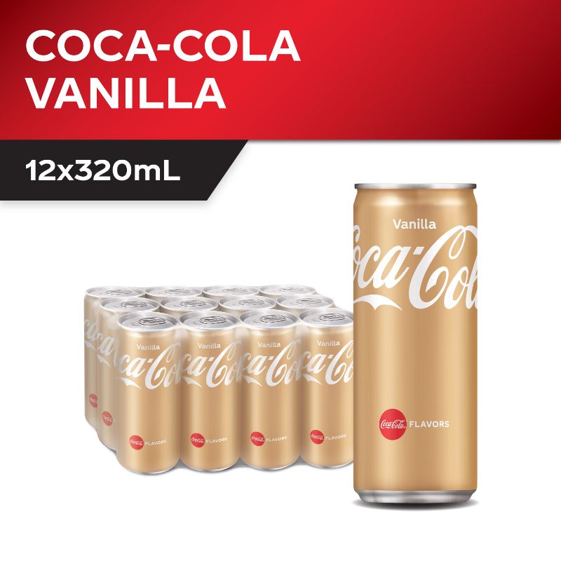 可口可乐 香草味 | Coca-Cola Vanilla Can Drink Bundle	12 x 320ml