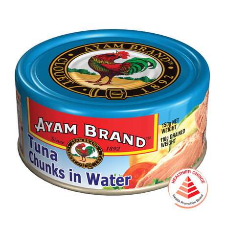 雄鸡标 水浸金枪鱼块 | Ayam Brand Tuna Chunks In Water  150g