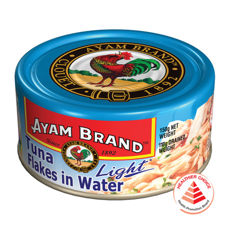 雄鸡标 水浸金枪鱼片(轻) | Ayam Brand Tuna Flakes In Water Light  150g