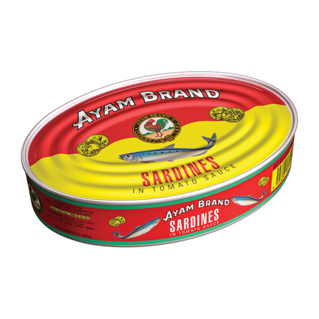 雄鸡标 番茄汁沙丁鱼 | Ayam Brand Sardines In Tomato Sauce (Big Oval)  425g