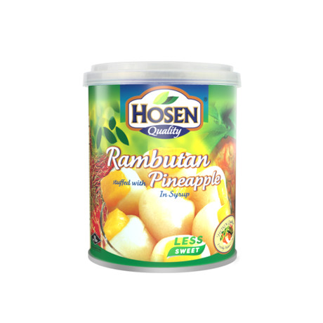 好顺 凤梨红毛丹 | Hosen Rambutan Stuffed with Pineapple 234g