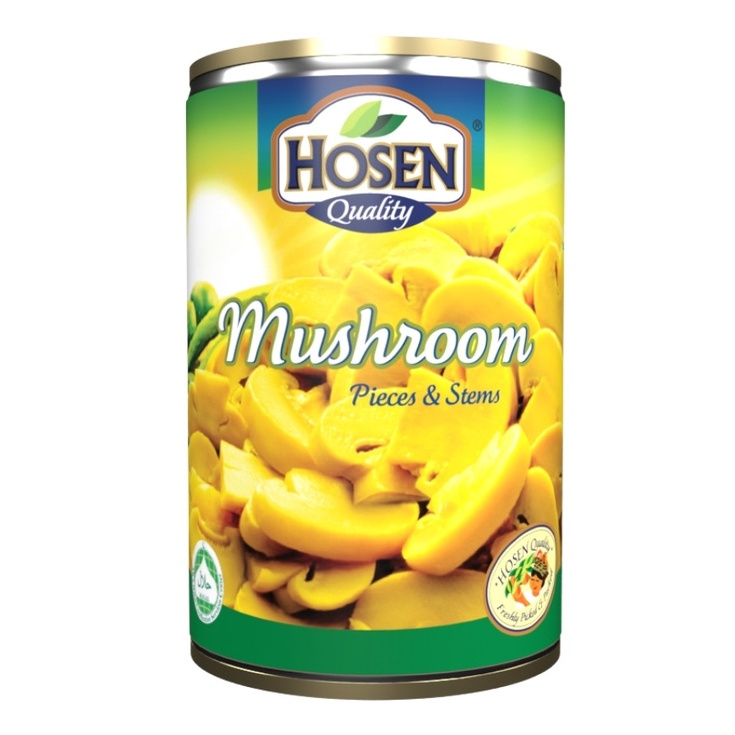 好顺 切片鲜蘑菇 | Hosen Mushroom Pieces & Stems 425g