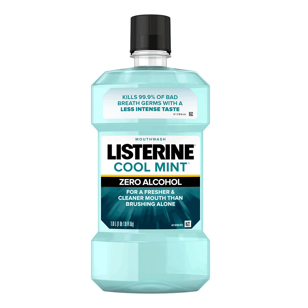 李施德林 0%酒精 漱口水 | Listerine Cool Mint Zero Alcohol Mouthwash 1L 