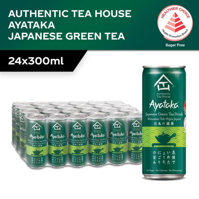 淳茶舍 绫鹰绿茶【无糖】罐装整箱 | Authentic Tea House Ayataka No Sugar Japanese Green Tea Case 24 x 300ml