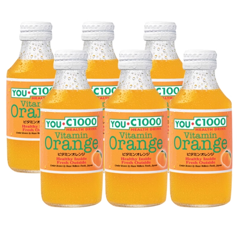 优C1000 维他命C饮品 香橙 | YOU.C1000 Vitamin Orange Health Drink 140ml x 6s