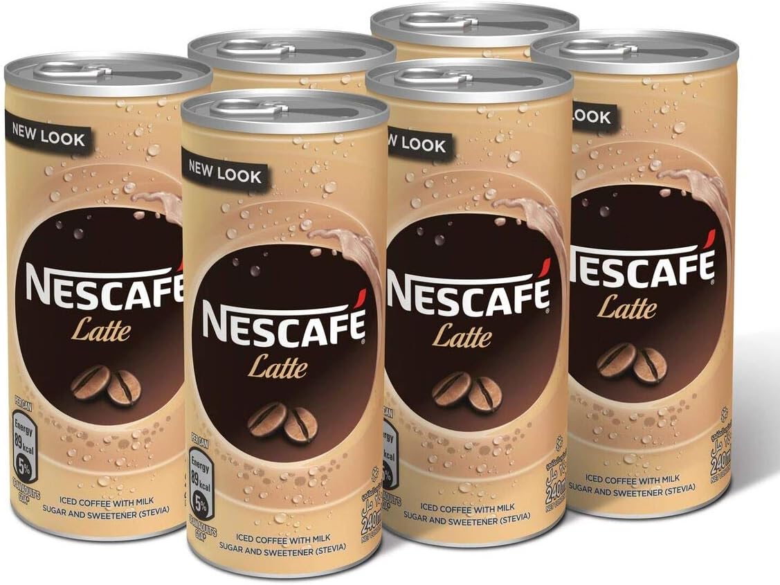 雀巢 拿铁咖啡 罐装 | Nescafe Latte Milk Coffee Can Drink 6 x 240ml