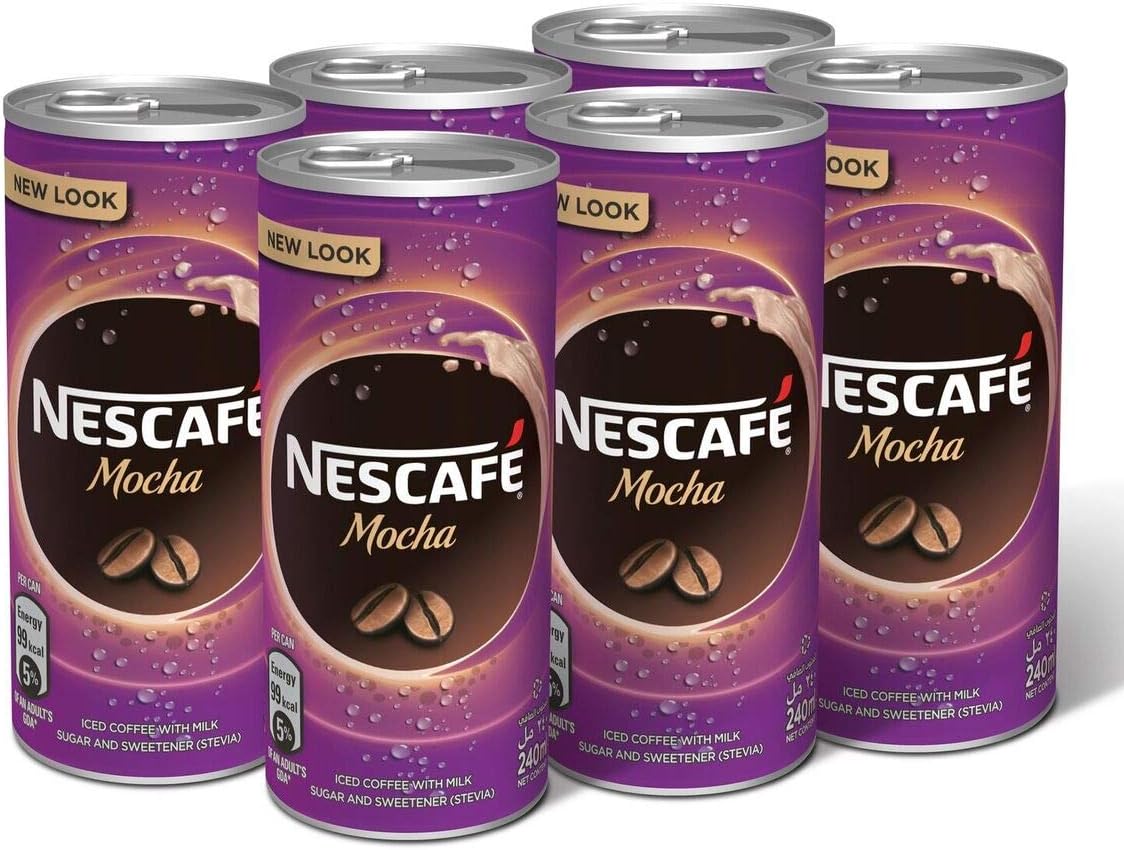 雀巢 摩卡咖啡 罐装 | Nescafe Mocha Milk Coffee Can Drink 6 x 240ml