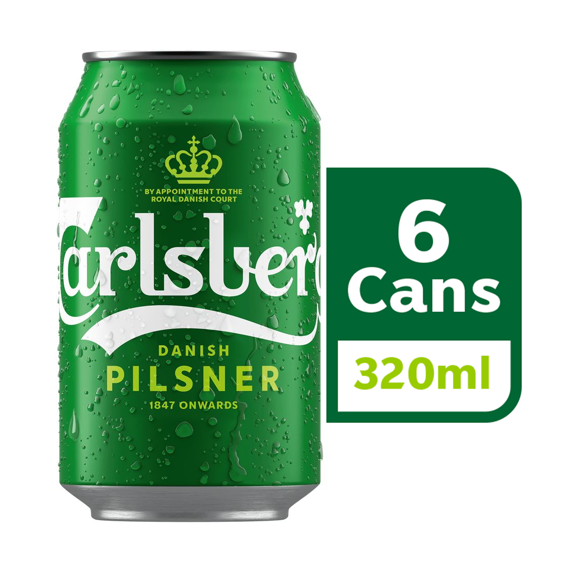 嘉士伯 特醇啤酒 6罐 | Carlsberg Danish Pilsner Beer Silver Ring 6 x 320ml