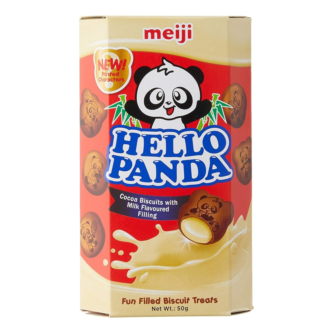 明治 熊猫巧克力奶油夹心饼干 | Meiji Hello Panda Chocolate Milk Biscuits 50g