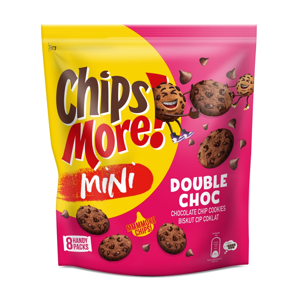 趣多多 双重巧克力曲奇饼干 | Chipsmore Double Chocolate Cookies Multipack 8 x 24g