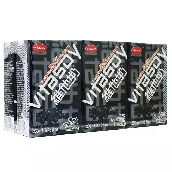 维他奶 黑豆豆奶 | Vitasoy Black Soy Bean Drink 6 x 250ml