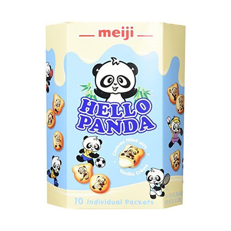 明治 熊猫奶油夹心饼干 | Meiji Hello Panda	Milk Biscuits			260g