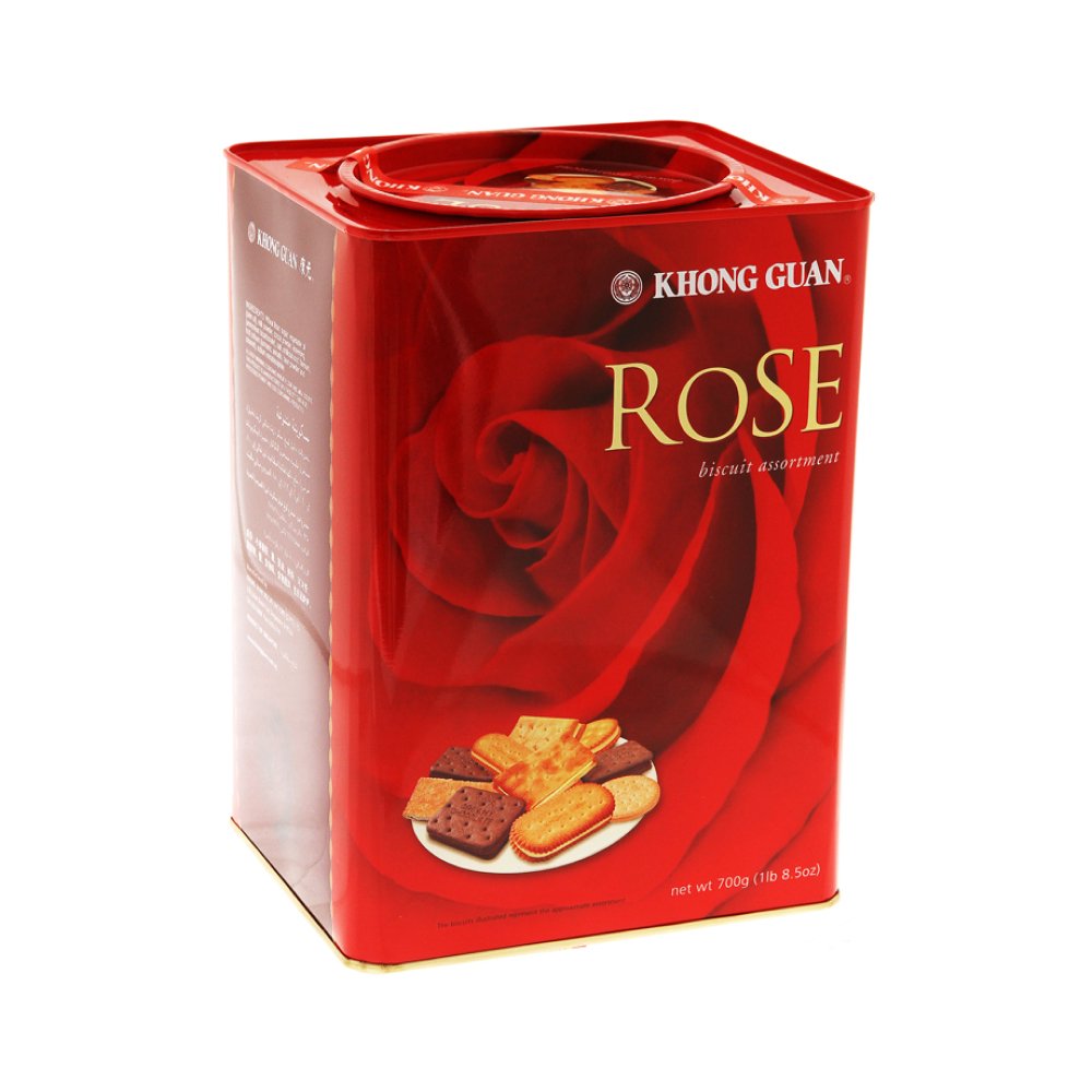 康元 玫瑰什锦饼干 | Khong Guan 	Rose Tin Assorted Biscuit			700g