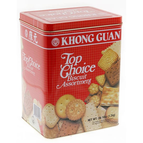 康元 首选什锦饼干 | Khong Guan 	Top Choice Biscuit Assortment Tin Biscuits			1.2kg