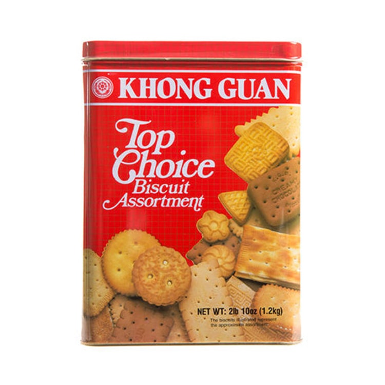 康元 首选什锦饼干 | Khong Guan 	Top Choice Biscuit Assortment Tin Biscuits			1.2kg