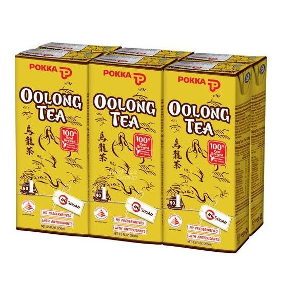 百佳 乌龙茶【无糖】 | Pokka Oolong Tea No Sugar	6	x	250ml