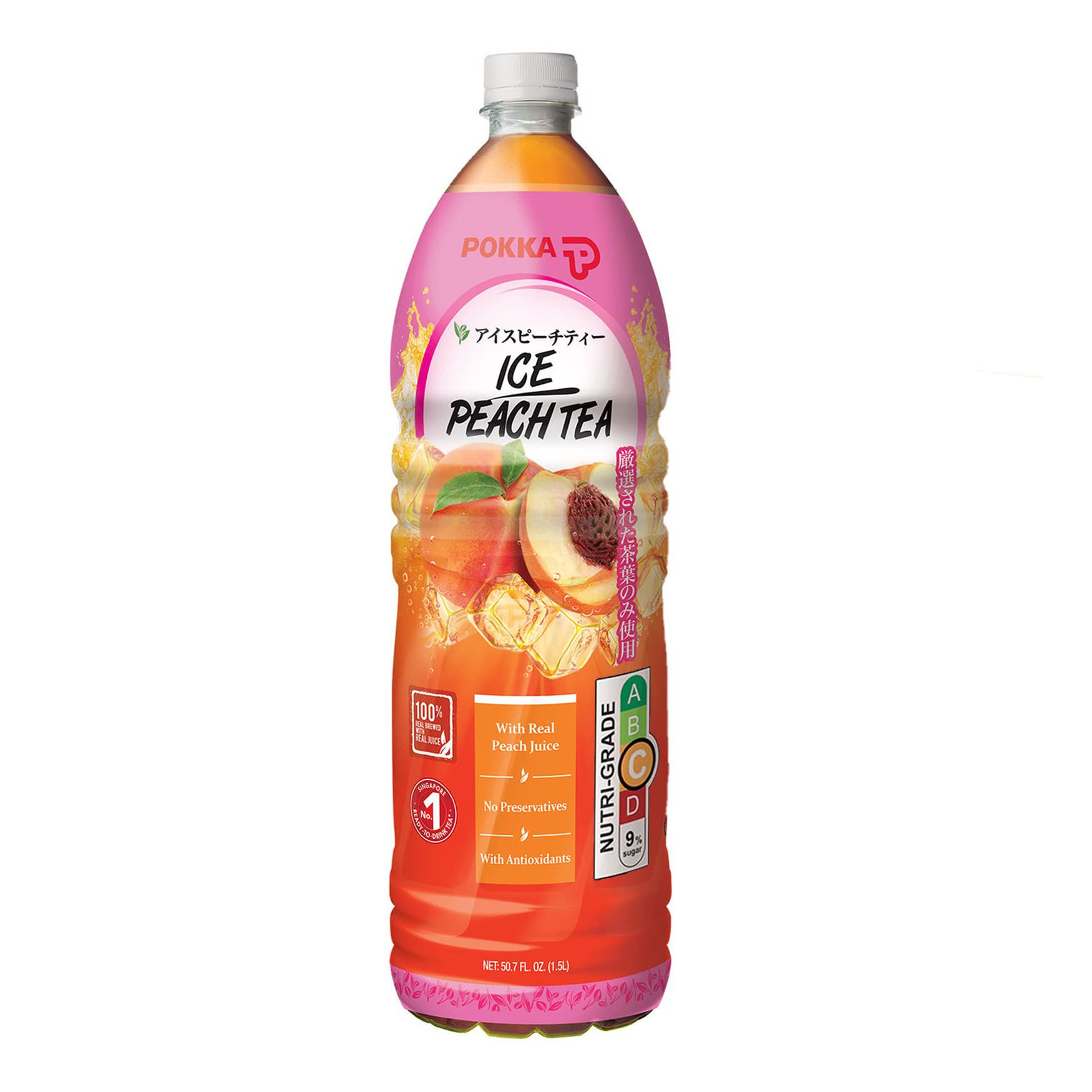 百佳 冰蜜桃茶 瓶装 | Pokka Ice Peach Tea 1.5L