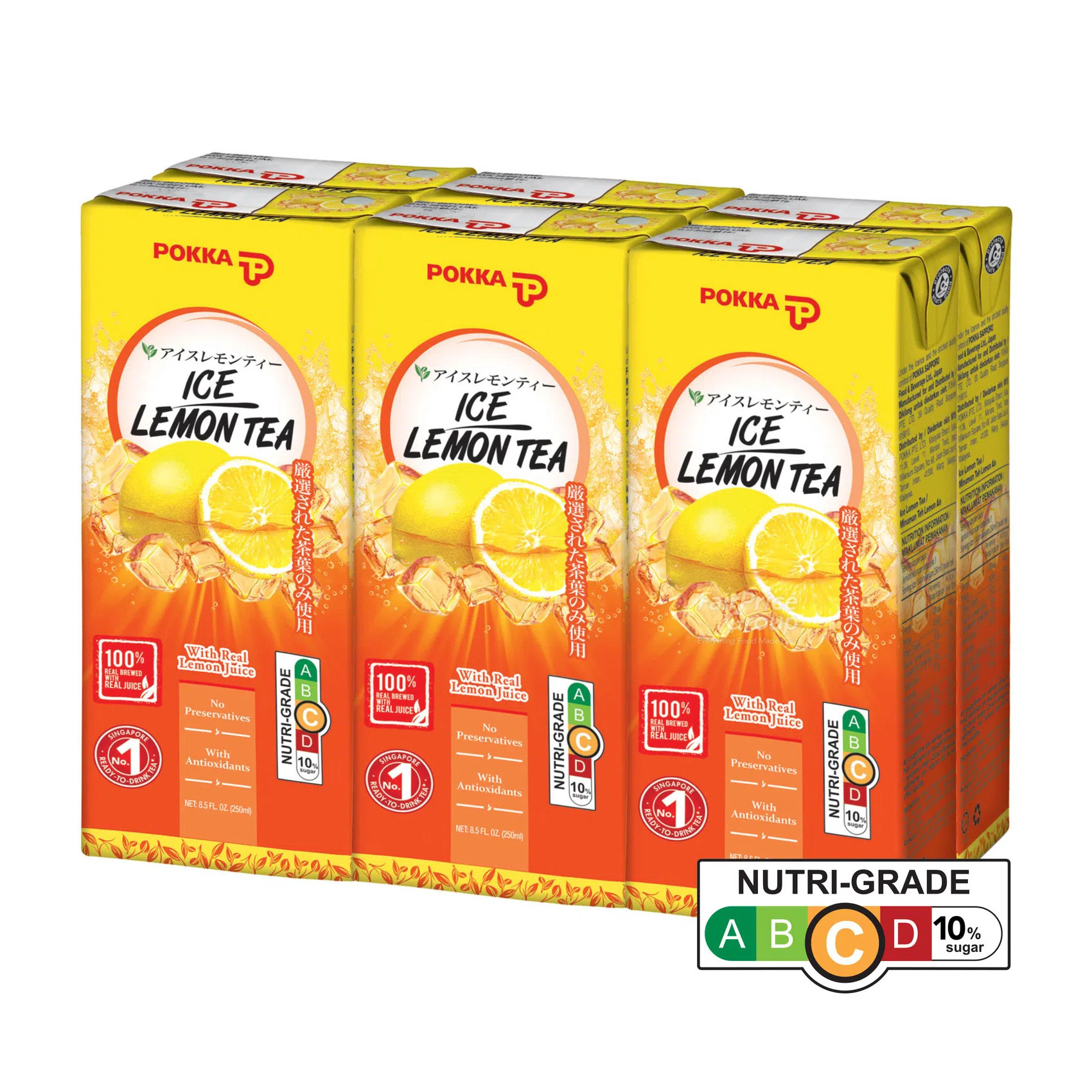 百佳 冰柠檬茶 | Pokka Ice Lemon Tea  6 x 250ml