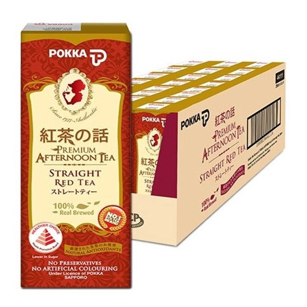 百佳 高级午后纯红茶 整箱 | Pokka Afternoon Straight Red Tea Case 24 x 250ml