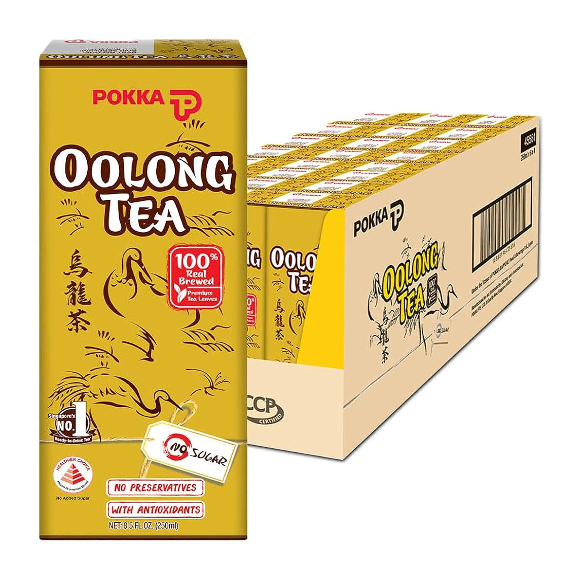 百佳 乌龙茶【无糖】整箱 | Pokka Oolong Tea No Sugar Case	24	x	250ml