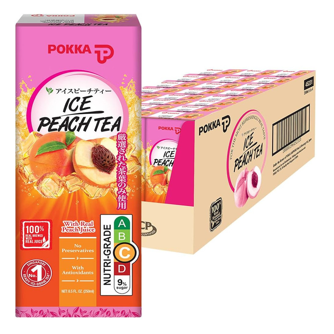 百佳 冰蜜桃茶 整箱 | Pokka Ice Peach Tea Case 24 x 250ml