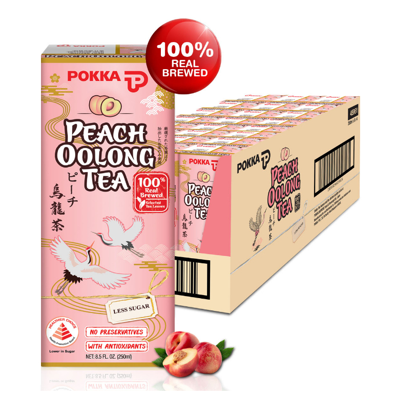 百佳 蜜桃乌龙茶 整箱 | Pokka Peach Oolong Tea Case 24	x	250ml