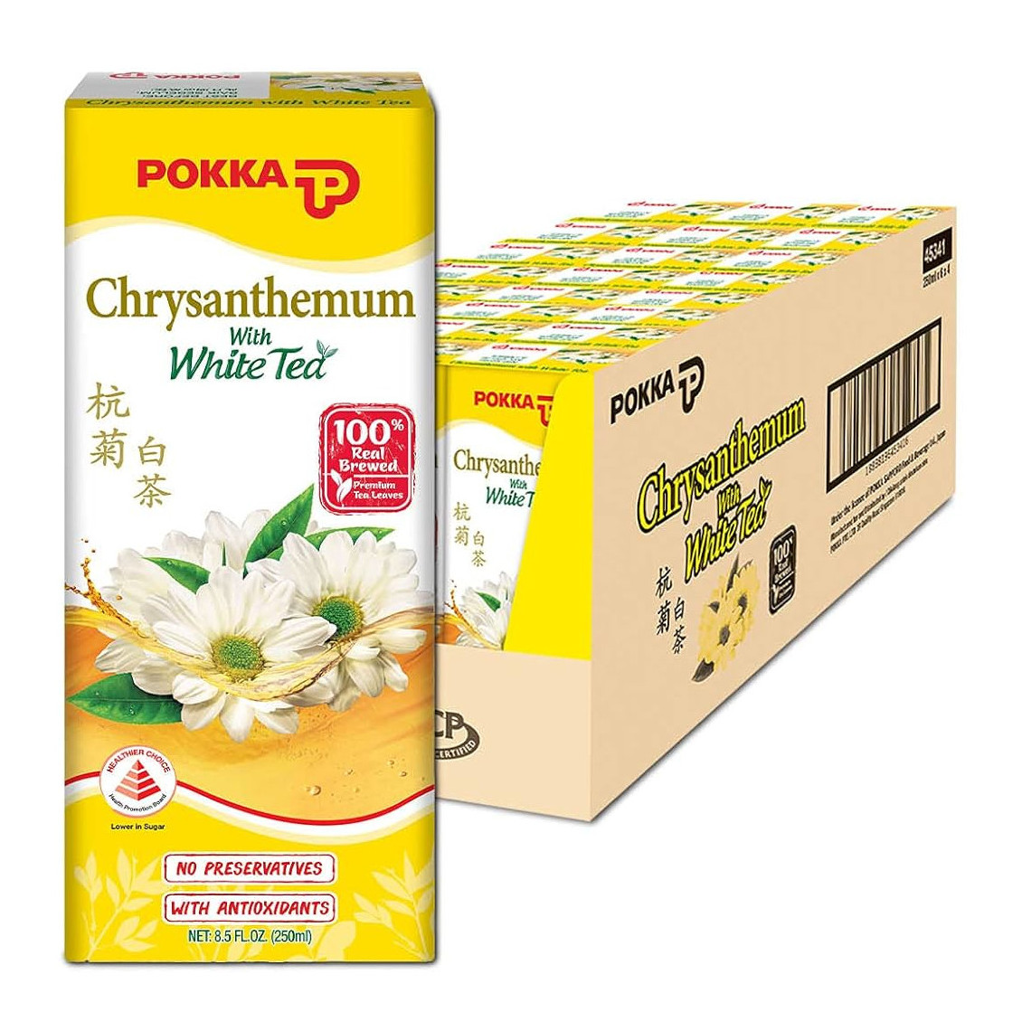 百佳 杭菊白茶 整箱 | Pokka Chrysanthemum with White Tea Case 24	x	250ml