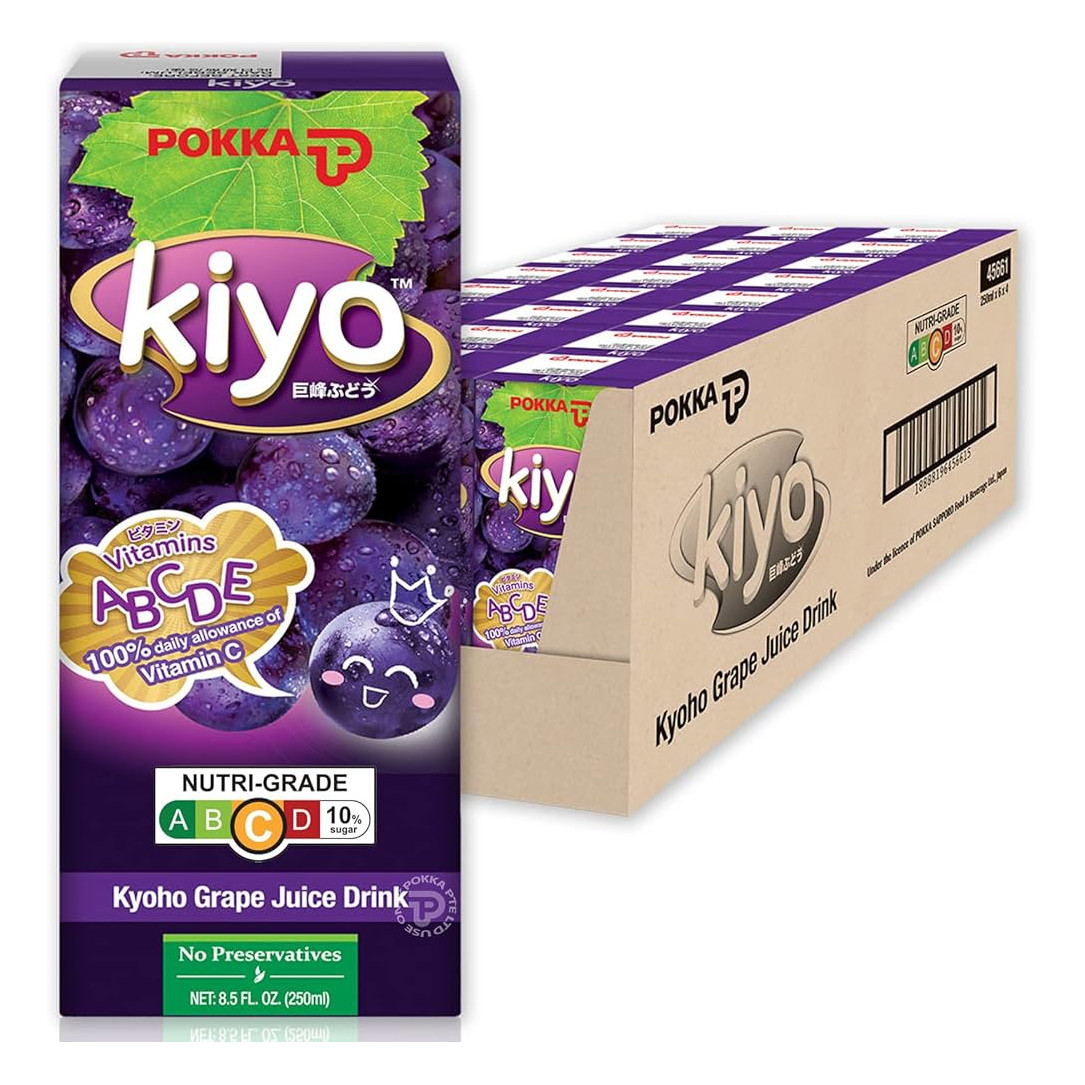 百佳 巨峰葡萄汁 整箱 | Pokka Kiyo Kyoho Grape Juice Case 24	x	250ml