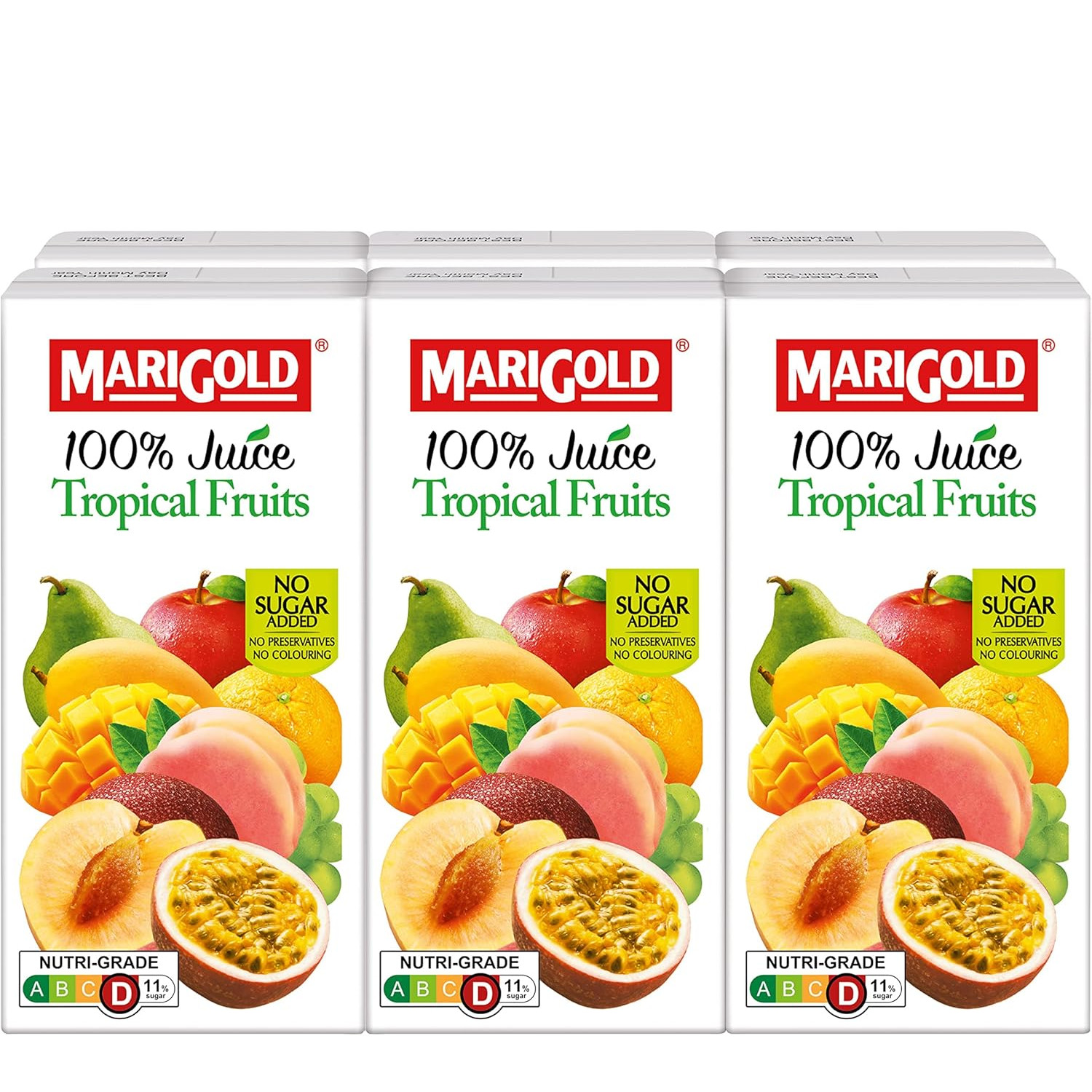 Marigold 100% 果汁【热带水果】| Marigold 100% Tropical Fruits Juice 	6	x	200ml