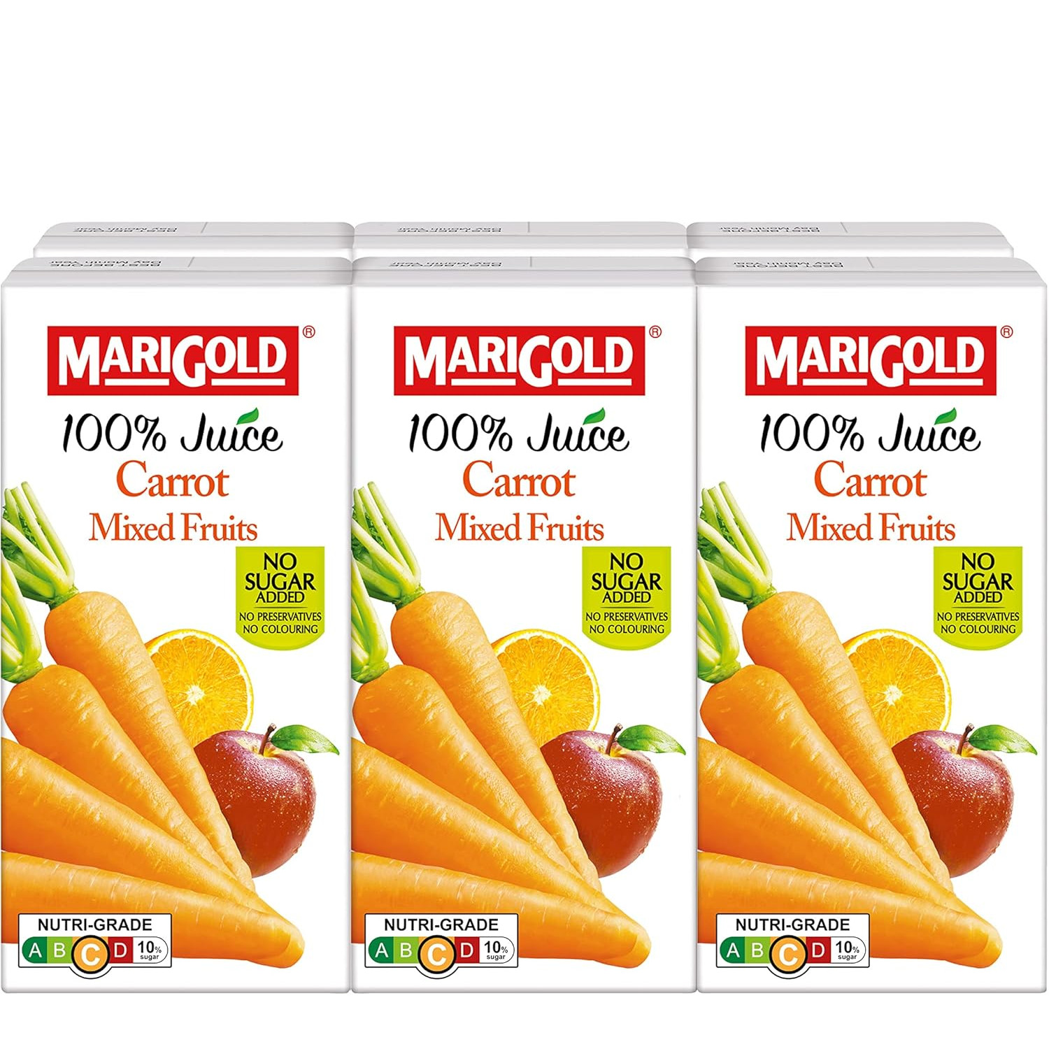 Marigold 100% 果汁【胡萝卜混合水果】| Marigold 100% Carrot Mixed Fruits Juice 	6	x	200ml