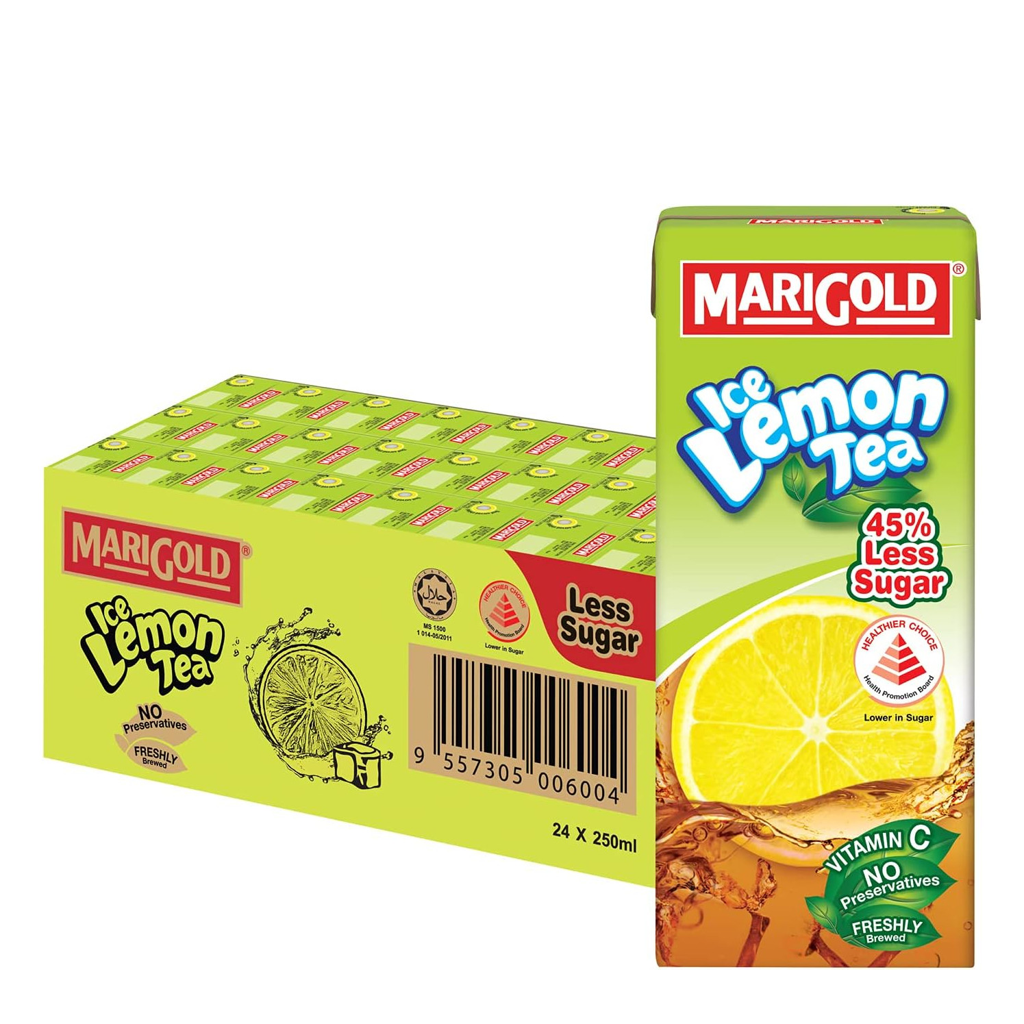 Marigold 低糖冰柠檬茶 整箱 | Marigold Ice Lemon Tea (Less Sweet) Packet Drink Case	24	x	250ml