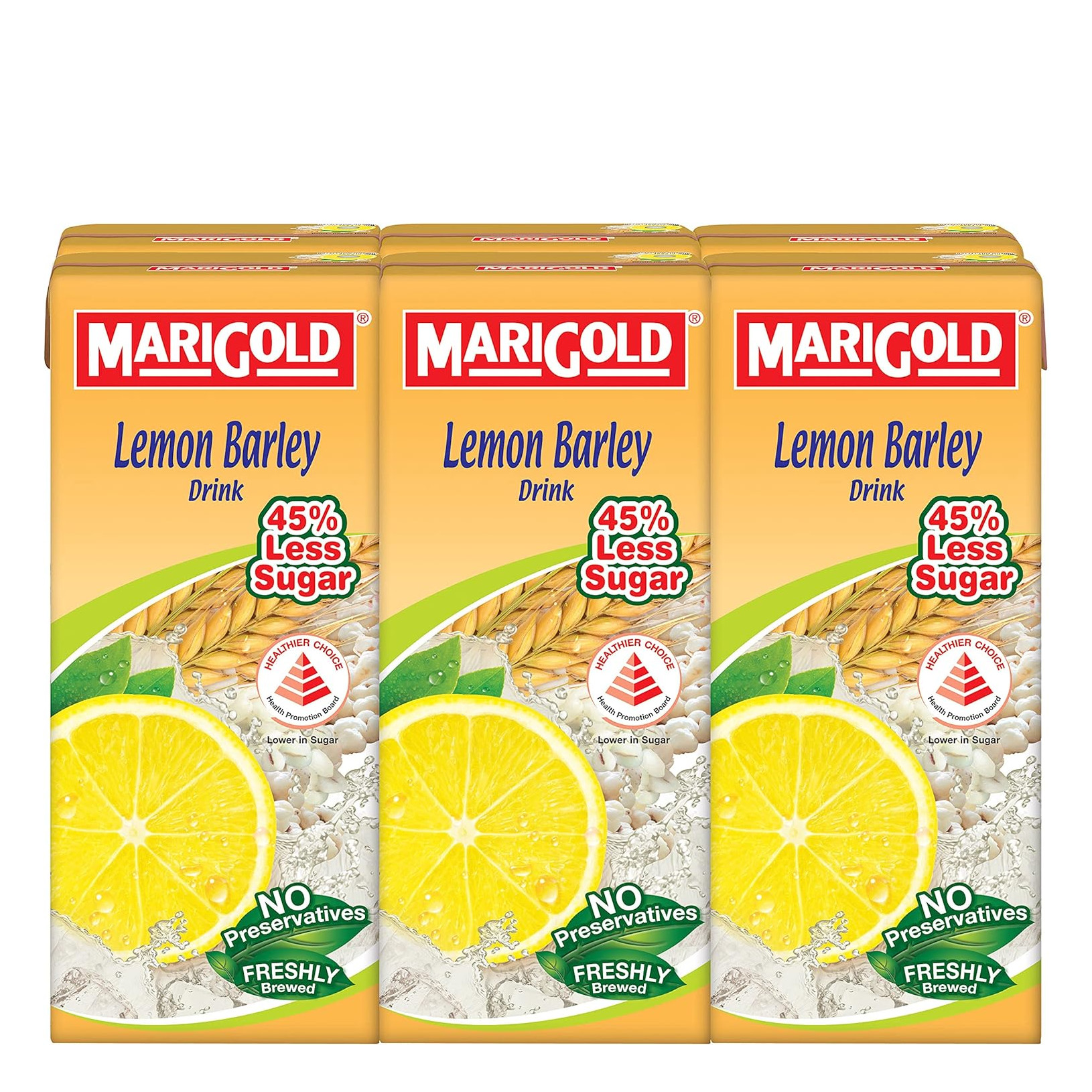 Marigold 低糖柠檬薏米水 | Marigold Lemon Barley (Less Sweet) Packet Drink	6	x	250ml