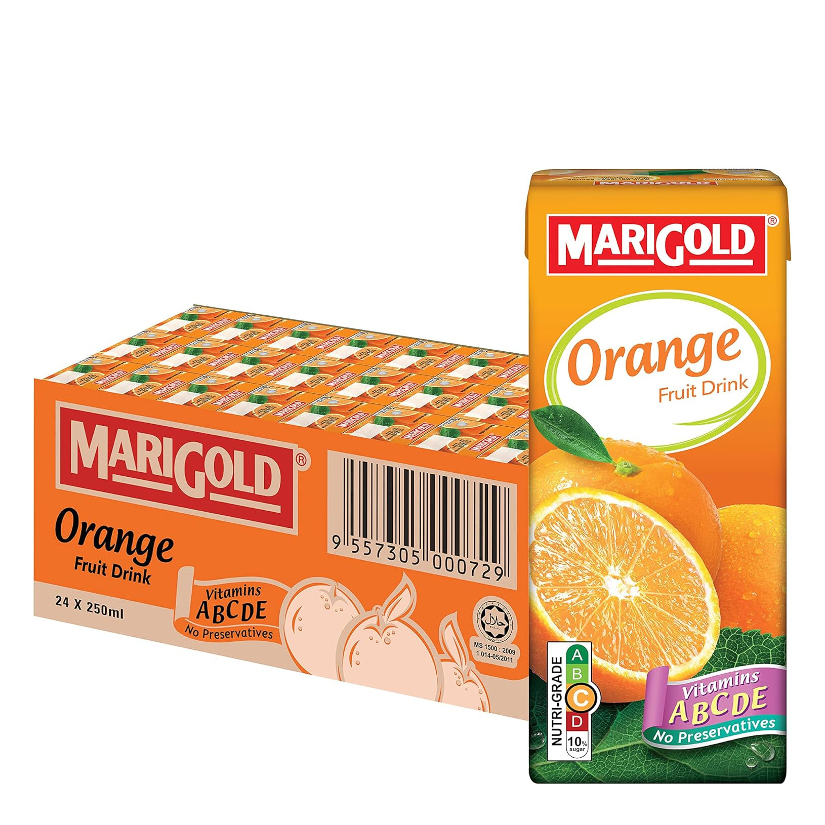 Marigold【橙子】果汁饮料 整箱 | Marigold Orange Fruit Drink Case	24	x	250ml