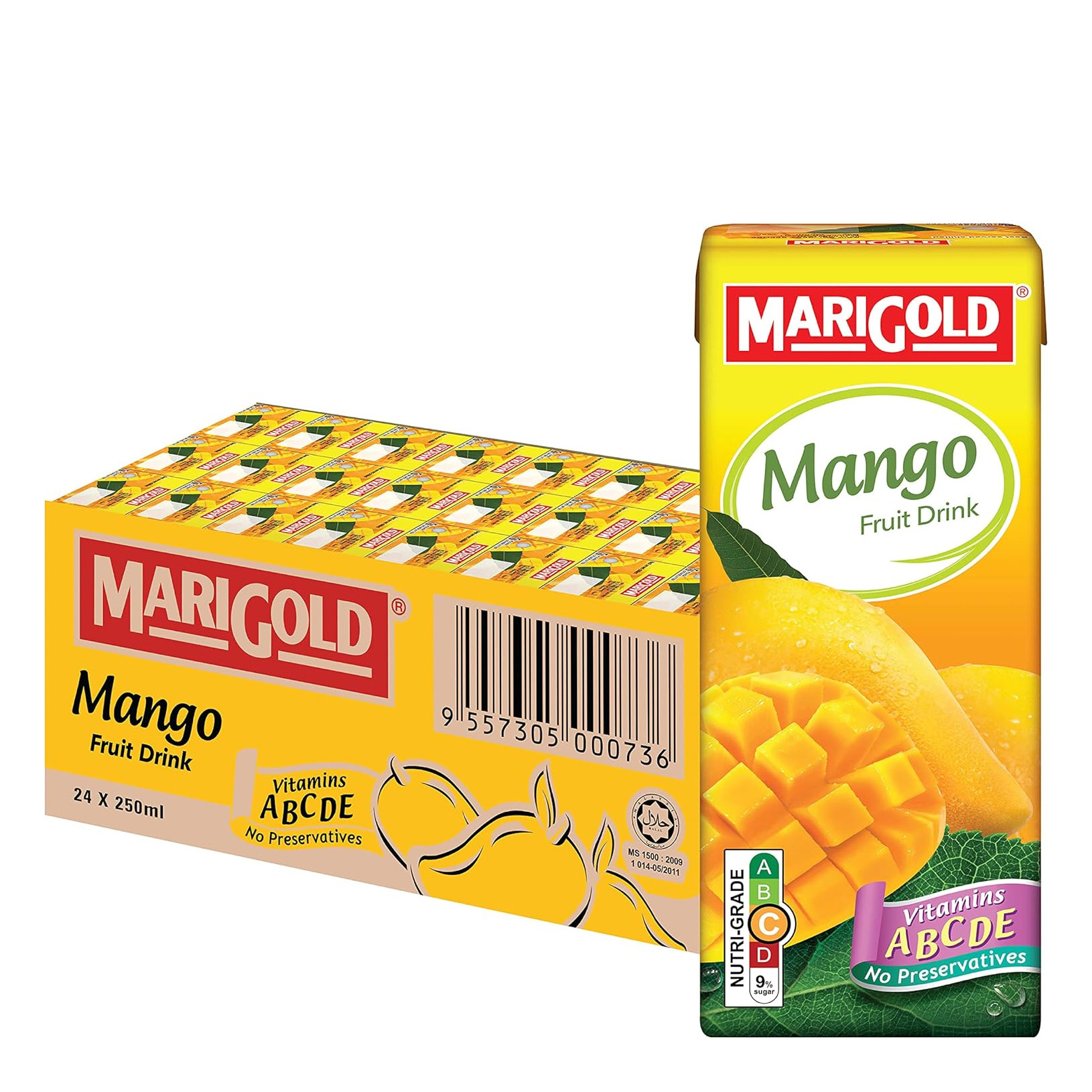 Marigold【芒果】果汁饮料 整箱 | Marigold Mango Fruit Drink Case	24	x	250ml