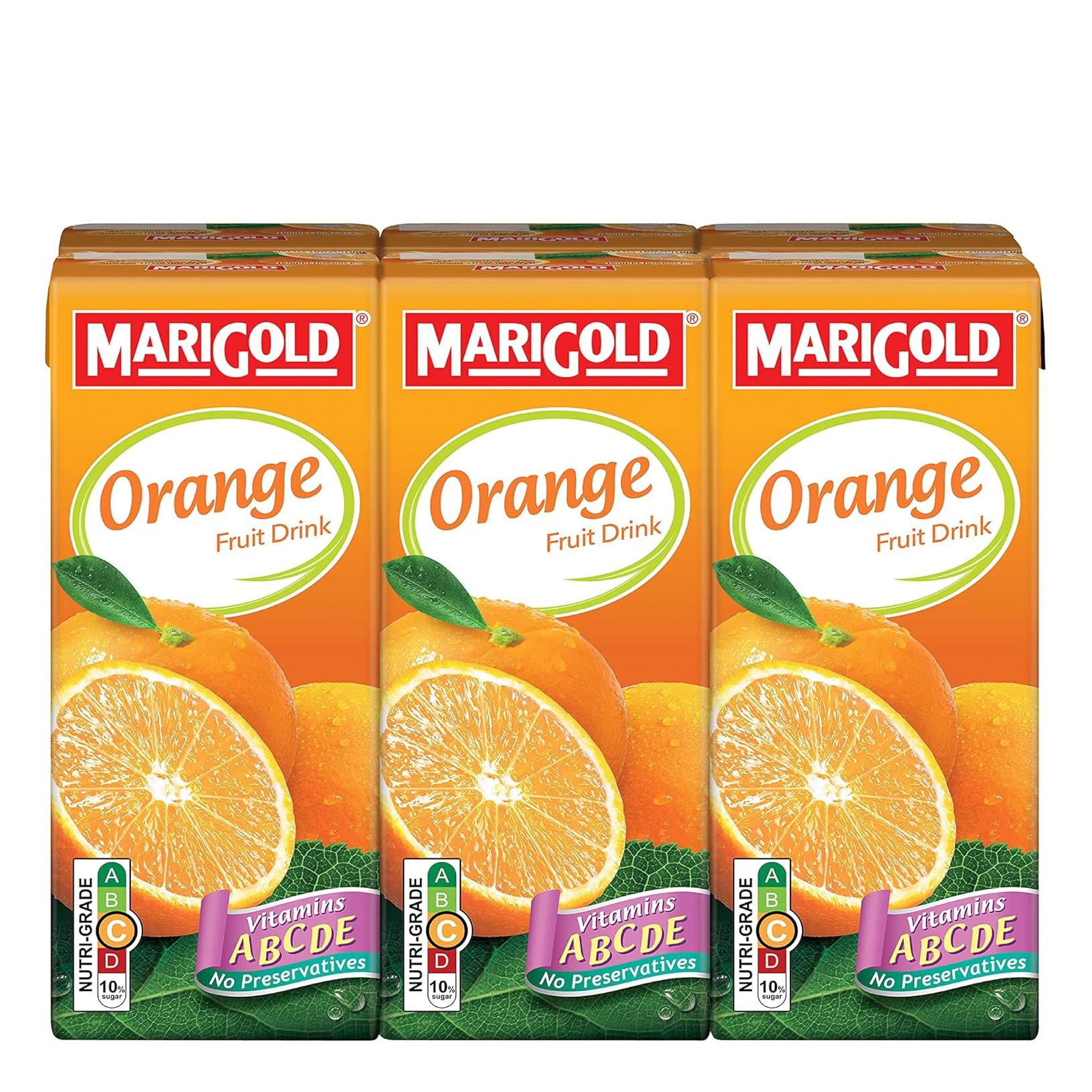 Marigold【橙子】果汁饮料 | Marigold Orange Fruit Drink 	6	x	250ml