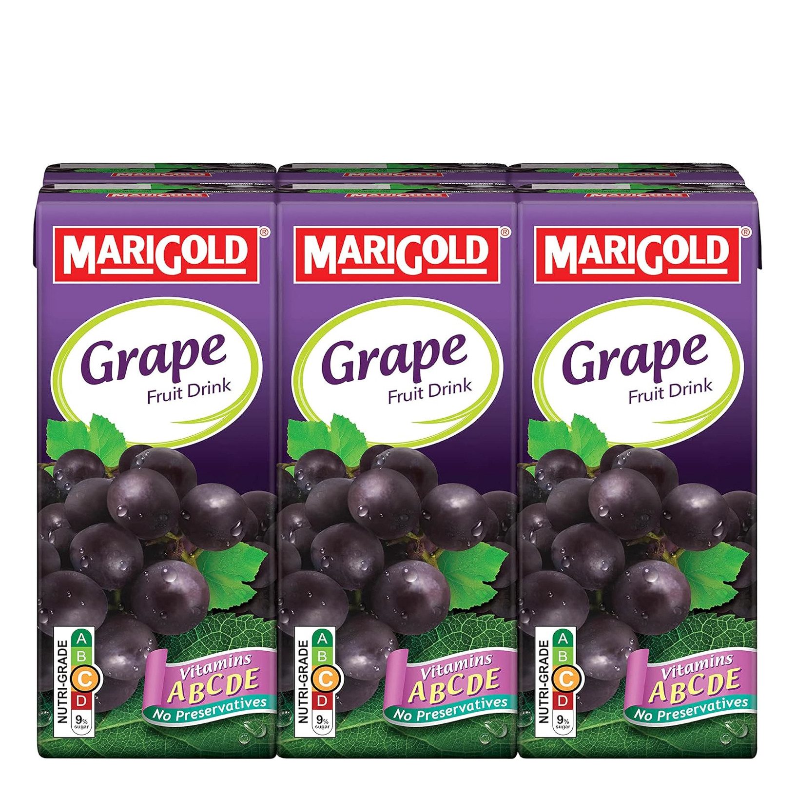 Marigold【葡萄】果汁饮料 | Marigold Grape Fruit Drink 	6	x	250ml