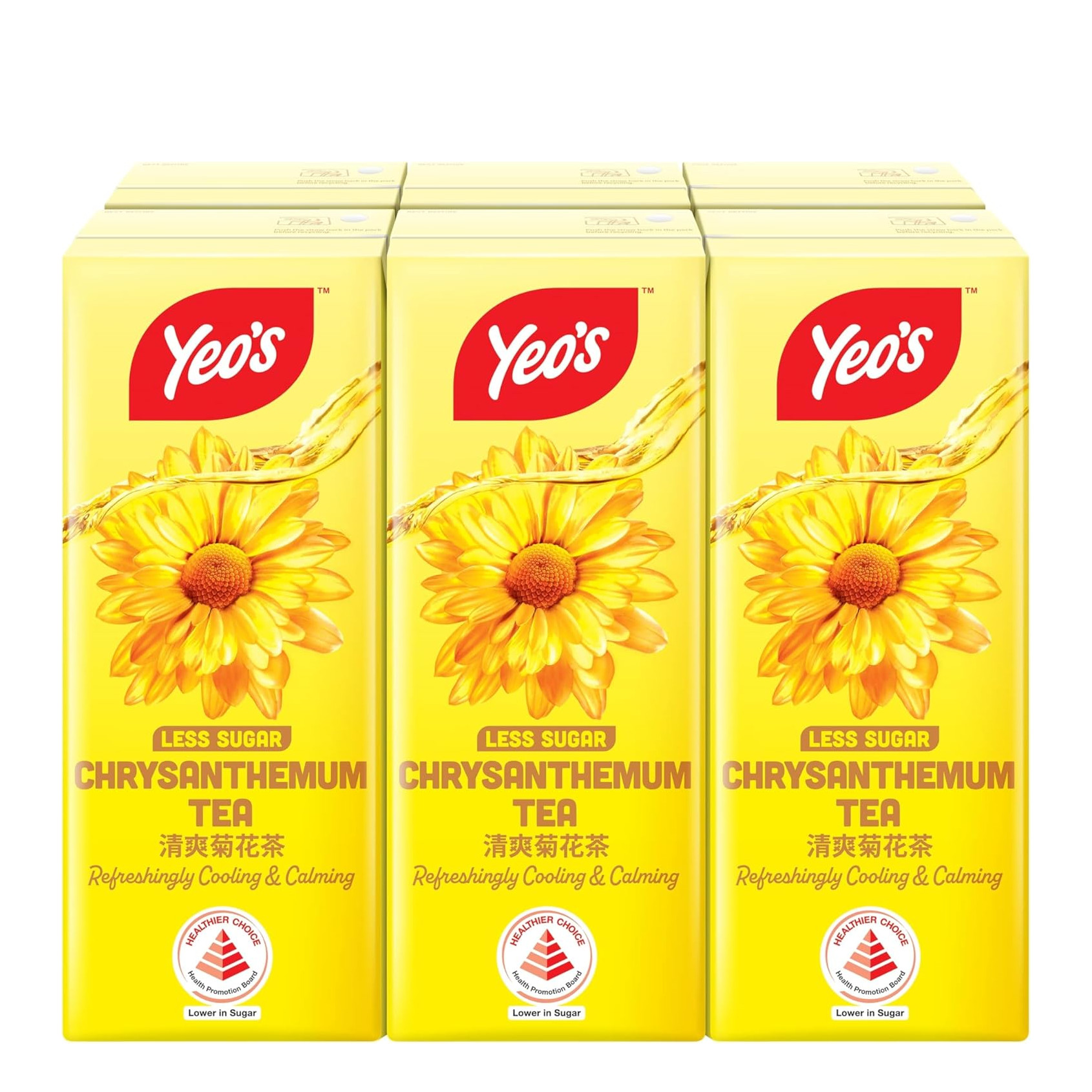 杨协成 清爽菊花茶 | Yeo's Chrysanthemum Tea Packet Drink	6	x	250ml